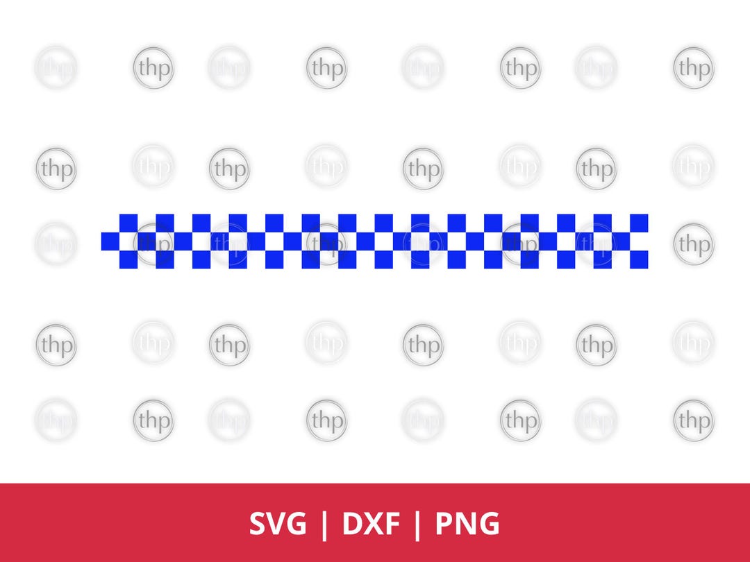 Police Checker Vector Seamless Police Tape SVG: Blue & White Checkered Crime Scene Cut Files ...