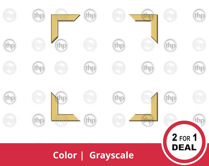 Photo Overlays Decorative Corners, SVG and PNG Bundle 2 - Etsy Canada