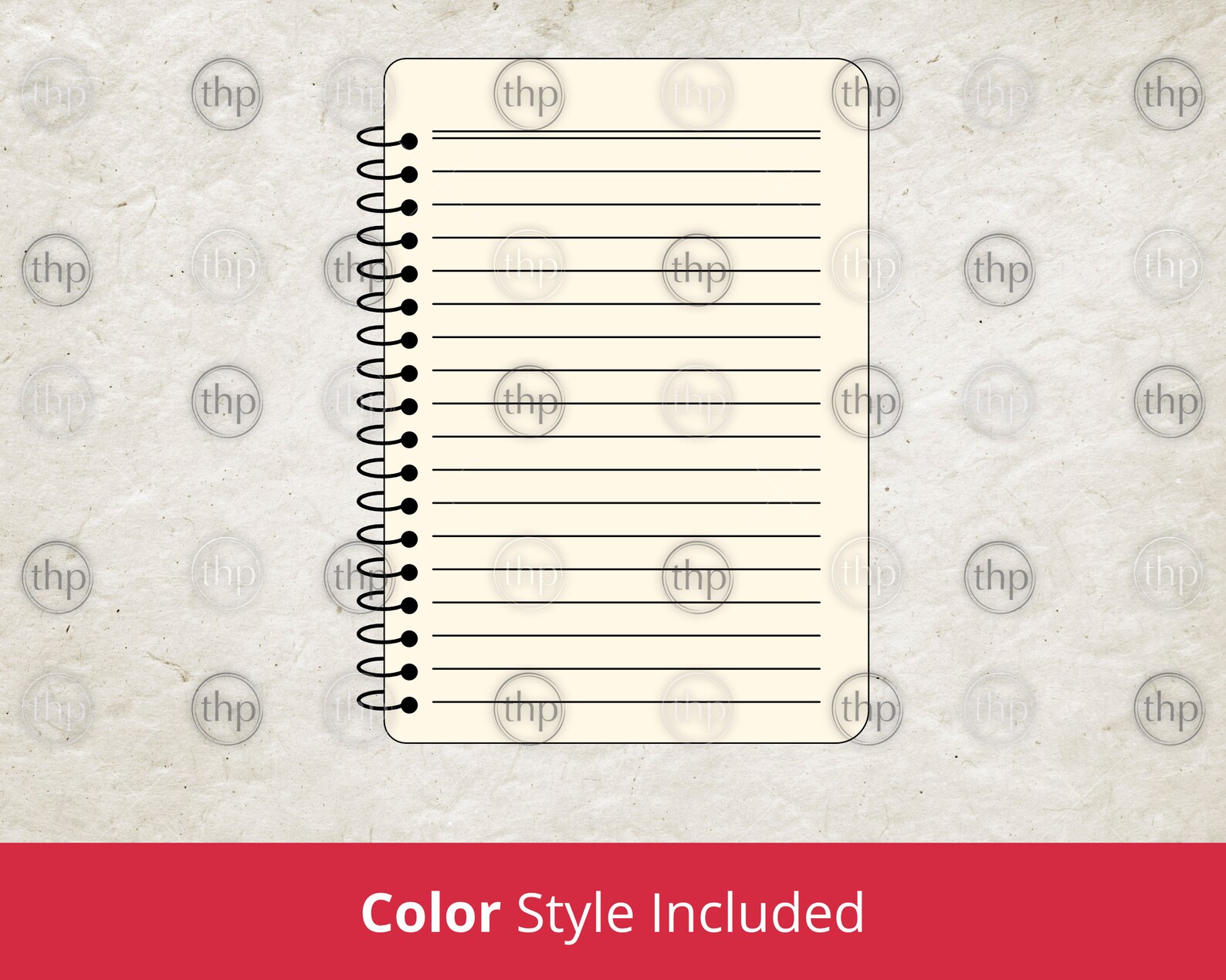 Notebook SVG Spiral Notebook Svg Notepad Svg Lined Paper Etsy