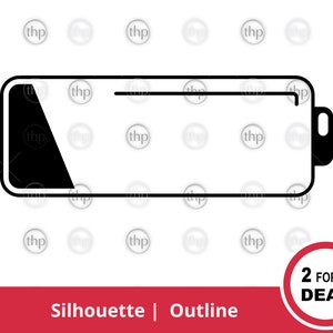 Lage batterij SVG - lege batterijen Svg, batterij bijna leeg silhouet Svg, moet opladen batterij omtrek Svg, batterij bijna leeg Clipart & EPS, png