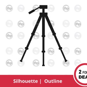 Stativ SVG - Fotograf Svg, Fotografi Svg, Kamera Stativ Svg, Video Stativ Svg, Stativ Clipart, Fotografi Klippfiler & EPS PNG