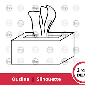 Tissues SVG PNG  EPS - Tissue Box Svg, Box Of Tissues Svg, Tissue Svg, Facial Tissues Svg, Allergies Svg, Tissues Clipart, Tissues Cut Files