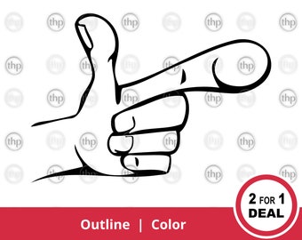 Finger Pointing SVG - Pointer Finger Svg, Pointing Hand Svg, Hand Sketch Svg, Pointing Svg, Finger Clipart, Finger Vector Cut File & EPS PNG