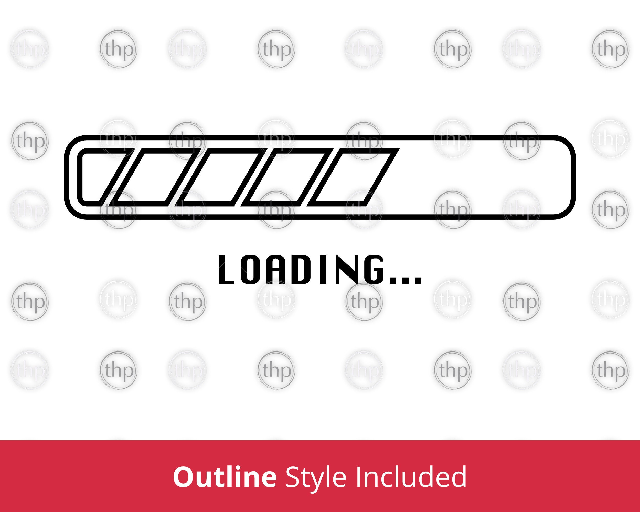 Loading SVG Loading Bar Svg Loading Silhouette Svg - Etsy Australia