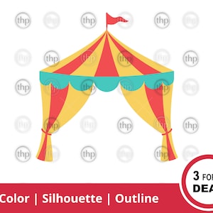 Carpa de circo SVG JPG PNG - Abierto, Marco, Bandera, Carnaval, Parque de atracciones, Gran Carpa, Feria, Diversión, Colorido, Imágenes Prediseñadas de Carpa de Circo, Archivos de Corte de Circo