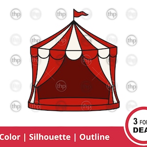 Carpa de circo SVG - Carpa de carnaval Svg, Circo Svg, Carnaval Svg, Big Top Svg, Ringmaster Svg, Circus Tent Clipart, Circus Cut Files & EPS PNG