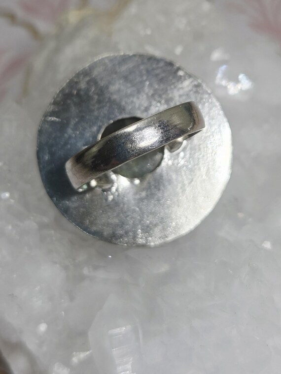 Vintage Large Labradorite Statement Ring Bezel Se… - image 5