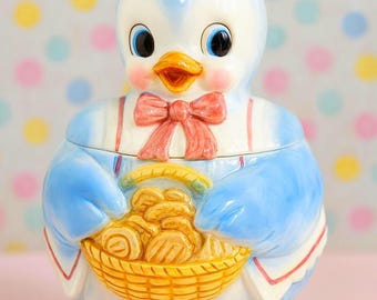 Vintage Lefton Miss Daisy / Dainty Cookie Jar 1950s EC Japan - Etsy