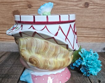 Vintage Lefton Miss Daisy / Dainty Cookie Jar 1950s EC Japan - Etsy