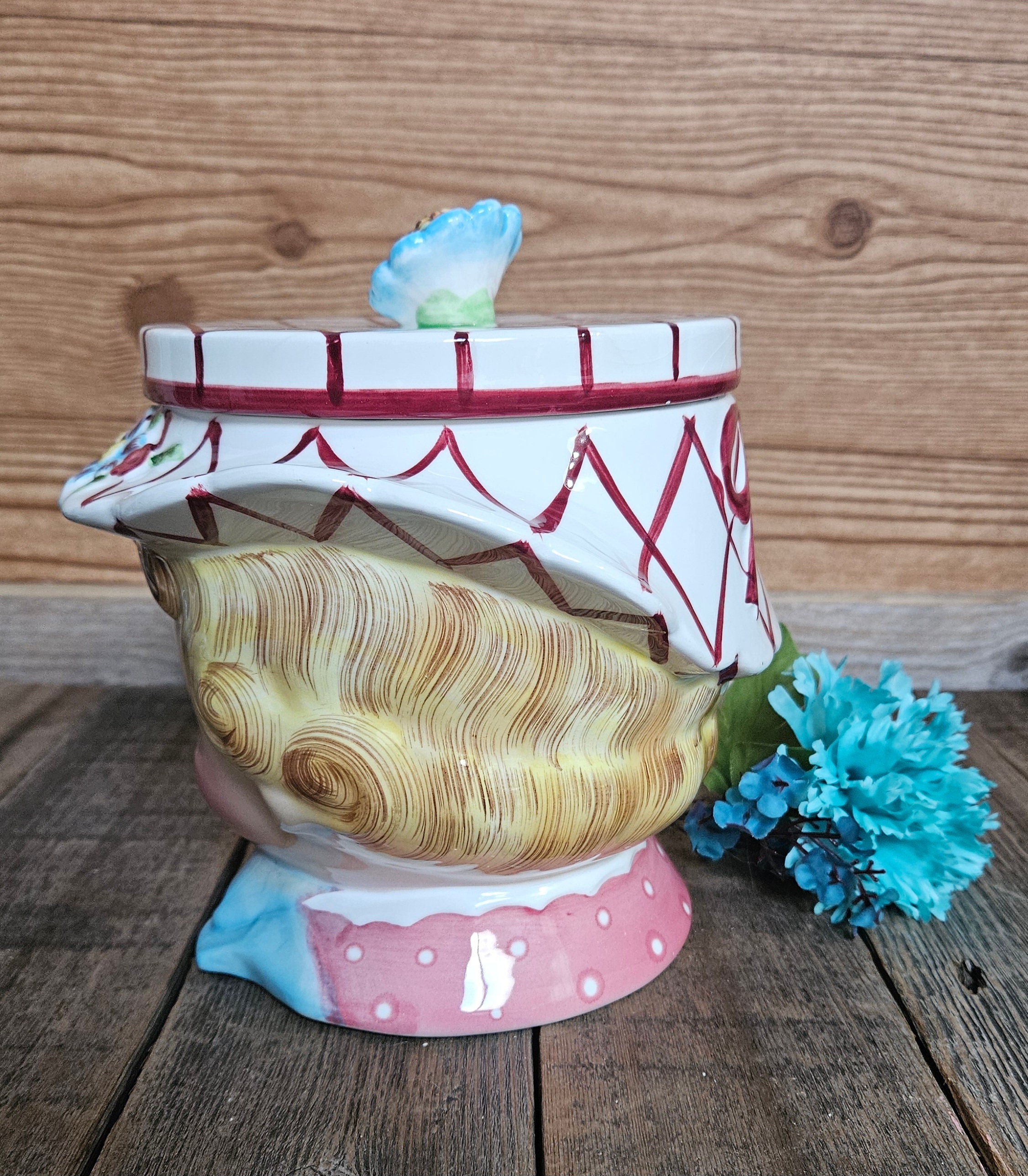 Vintage Lefton Miss Daisy Cookie Jar 1950s EC Japan - Etsy