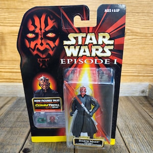 Star Wars Episode 1 &quot;Darth Maul&quot;  With Double-Bladed Light Saber Figurine 1998