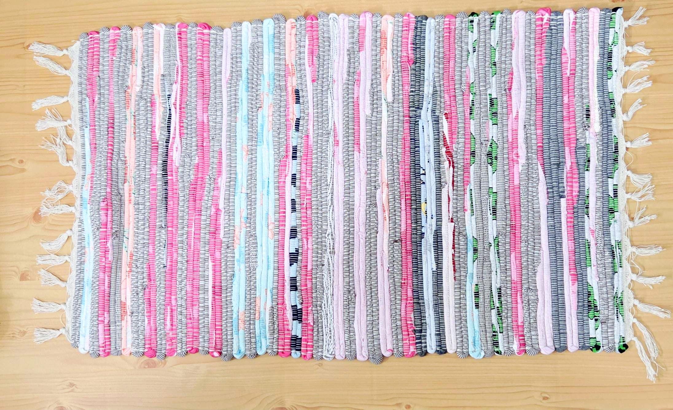 Coloe Rag Handmade & Woven Multi-color Rag Rugs - Etsy