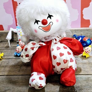 9【ポップコーン大人気曲】LITTLE WILLIE JOHN/モッズ/mods Vintage Creepy Musical Wind-up Clown Doll Moving Head