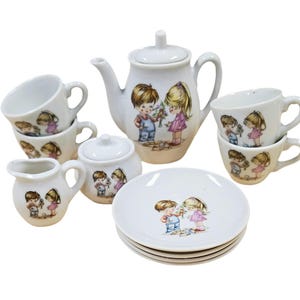 Juego de té infantil vintage súper lindo de Japón