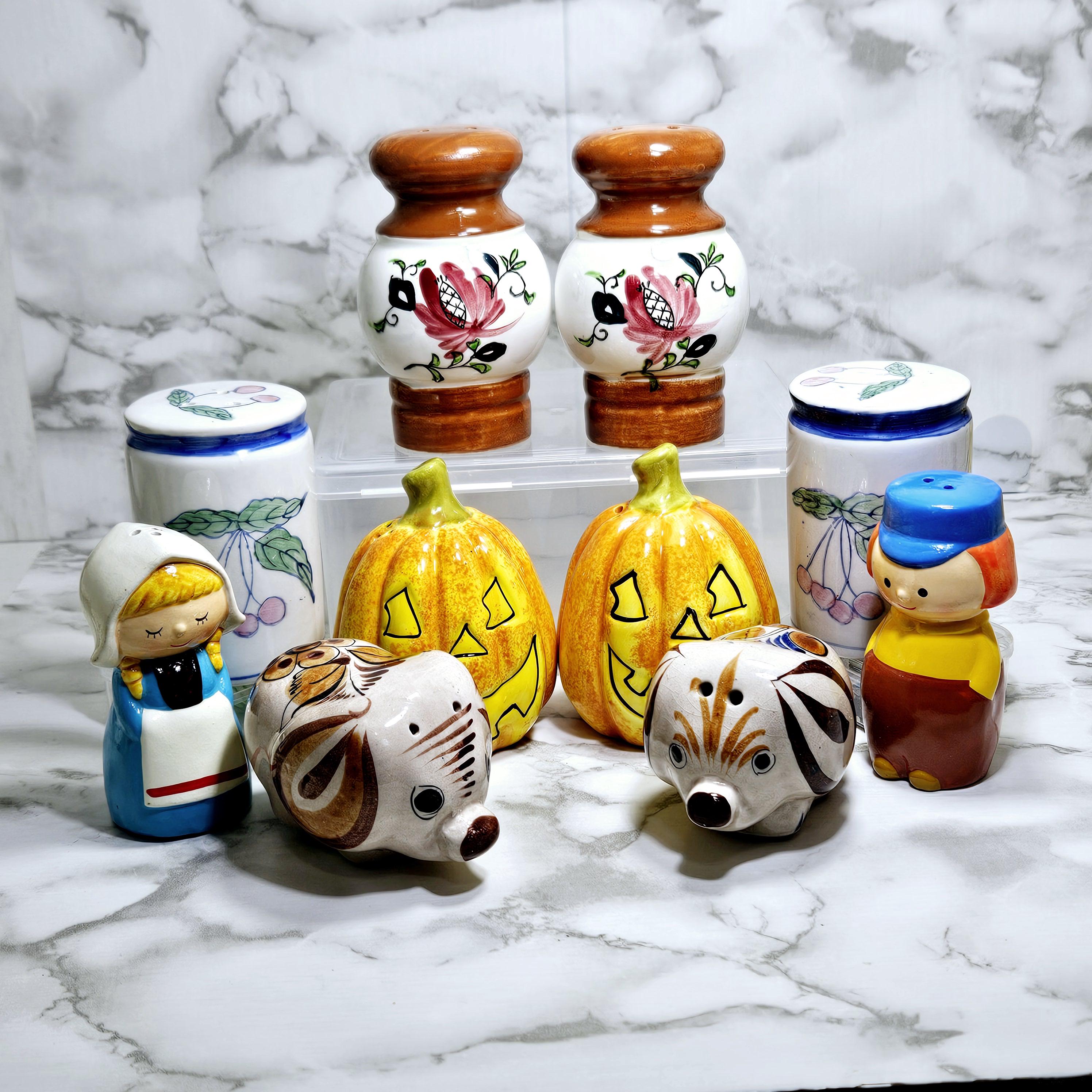 【1970s vintage】ソルトアンドペッパー Vintage Viking Salt and Pepper Shaker Set Triple Silver