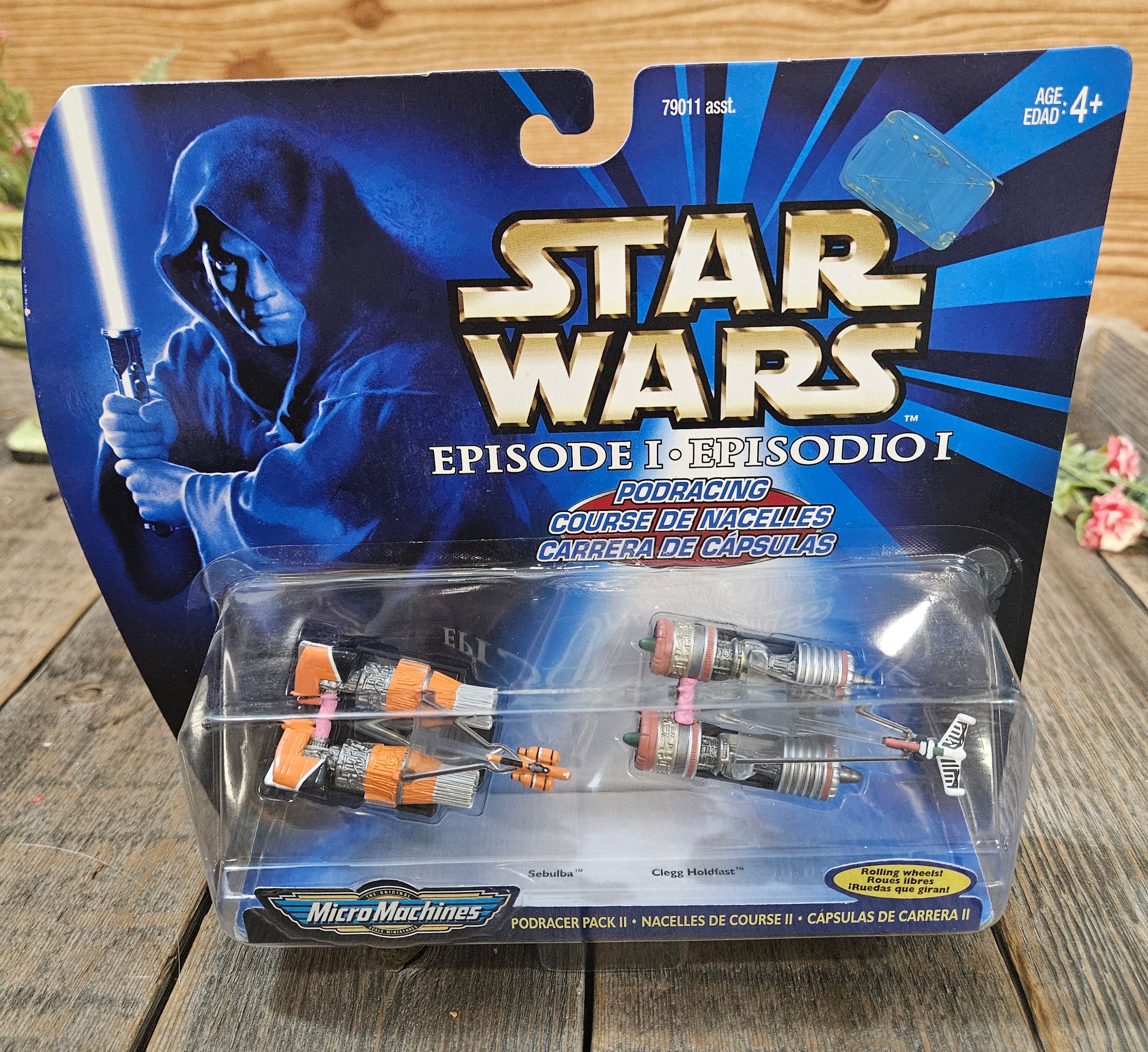 Vintage Star Wars Episode 1 Pod Racer Pack Micro Machines