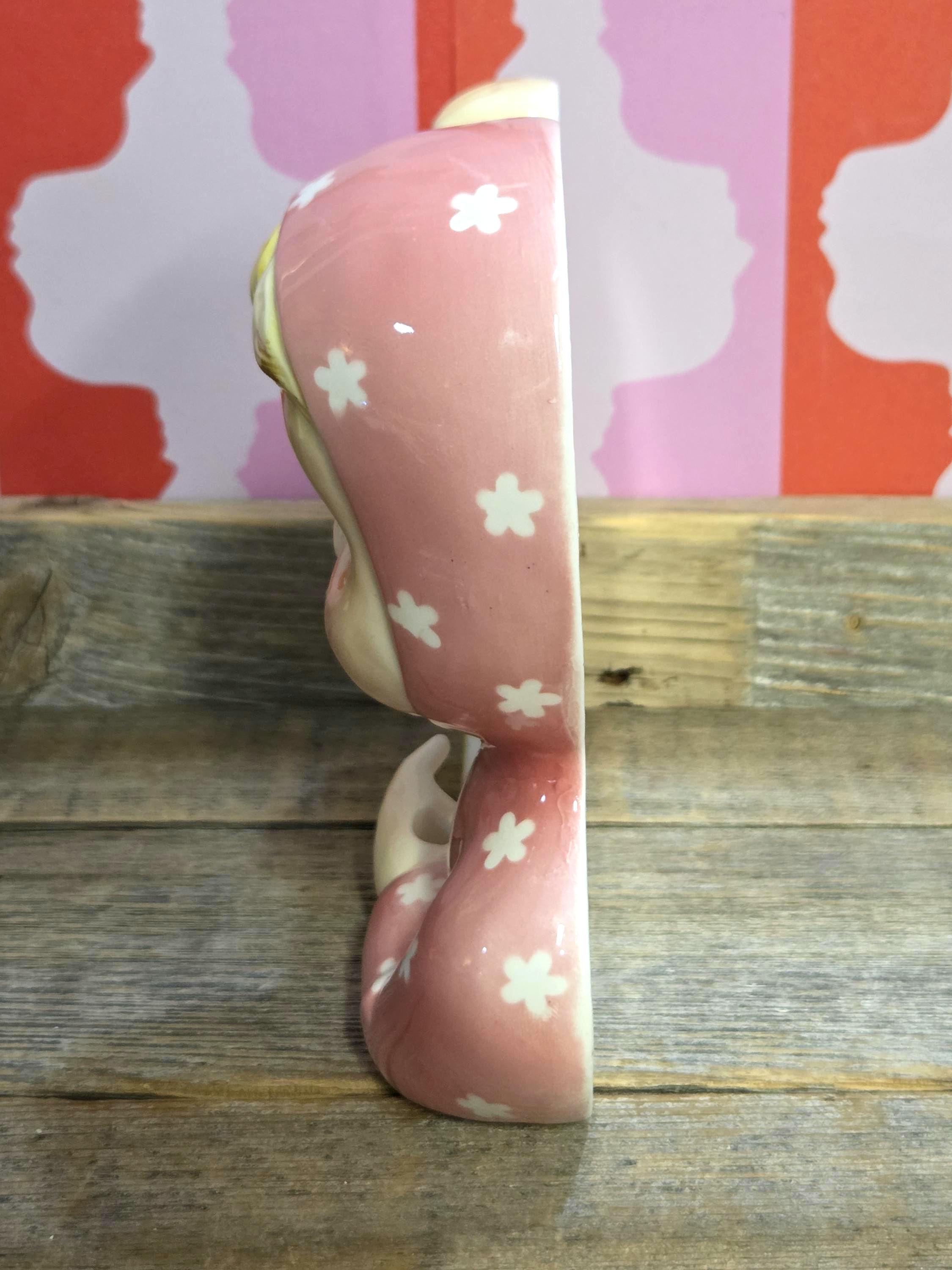 Vintage Pink Miss Cutie Pie Napco Japan - Etsy