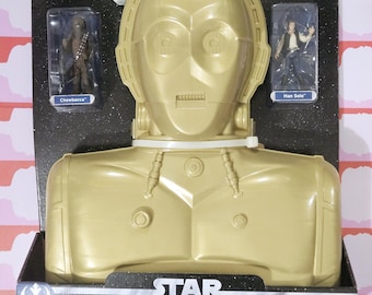 Star Wars Trilogy Collection C-3PO Figure Carry Case With Han Solo