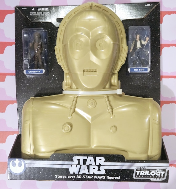 New Vintage Star Wars C3PO Carrying Case With Two Bonus Figurines