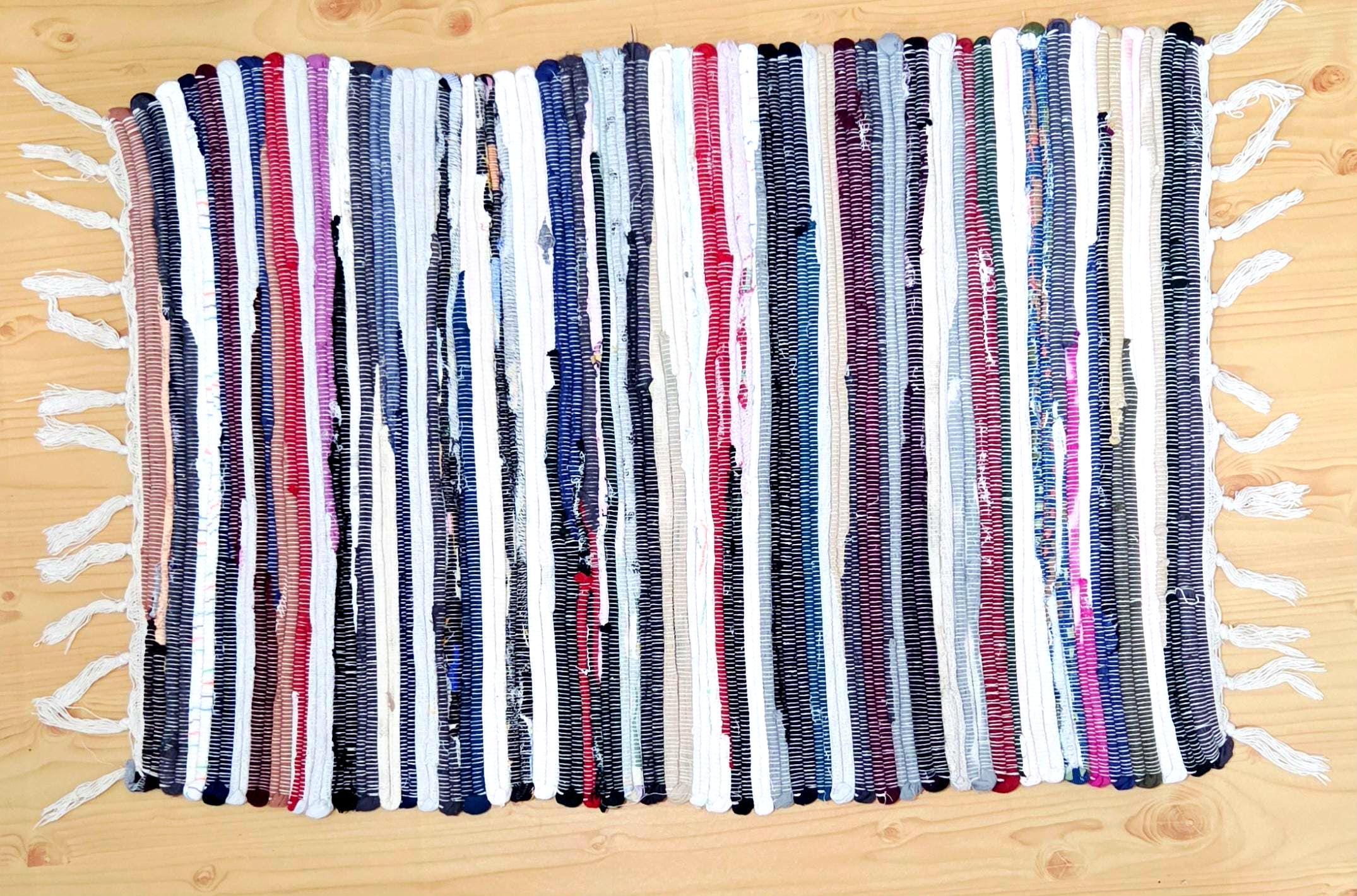 Coloe Rag Handmade & Woven Multi-color Rag Rugs - Etsy