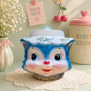 Lefton Cat Jar - Etsy