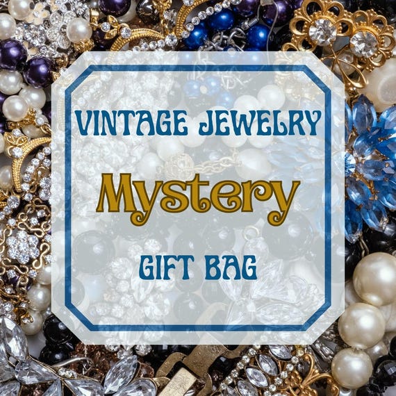 Vintage Jewelry Mixed Mystery Gift Box