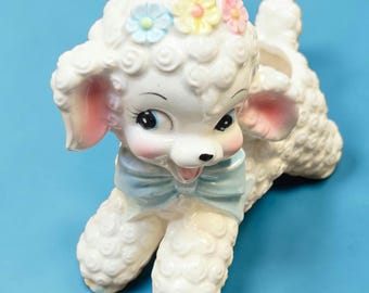 Vintage Rubens Kitsch Lamb Vase Planter