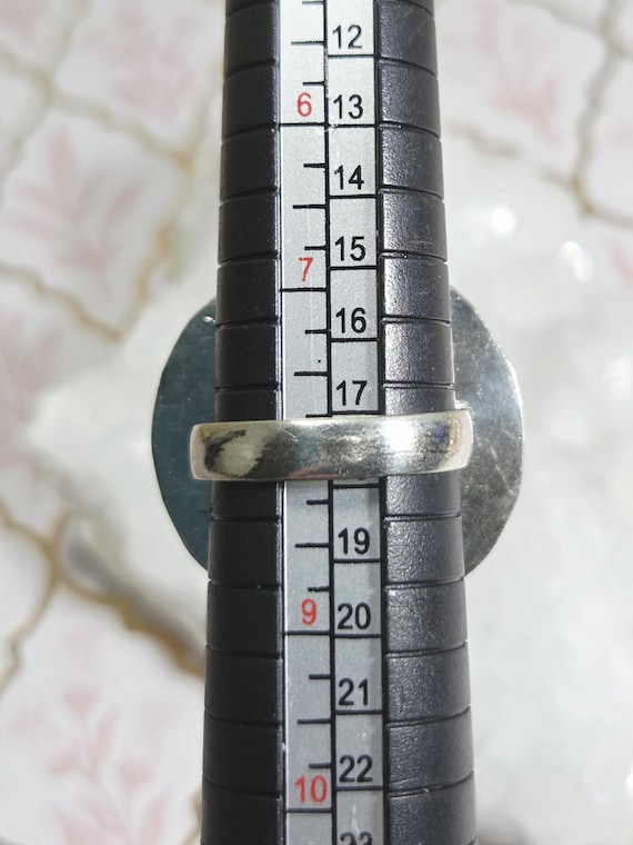 Vintage Large Labradorite Statement Ring Bezel Se… - image 6