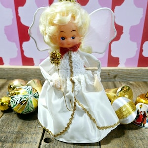 Vintage Christmas Angel Tree Topper Decoration
