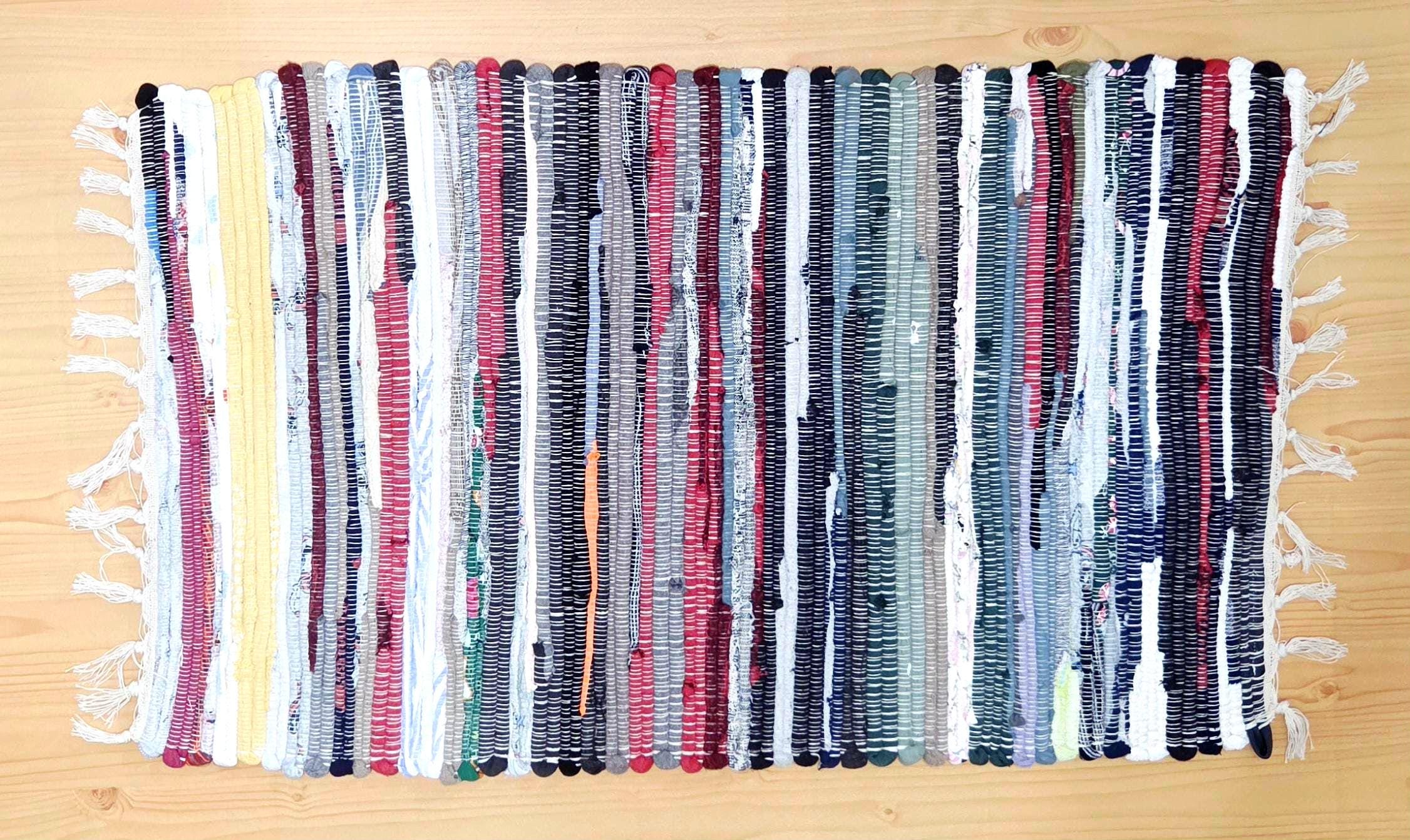 Coloe Rag Handmade & Woven Multi-color Rag Rugs - Etsy