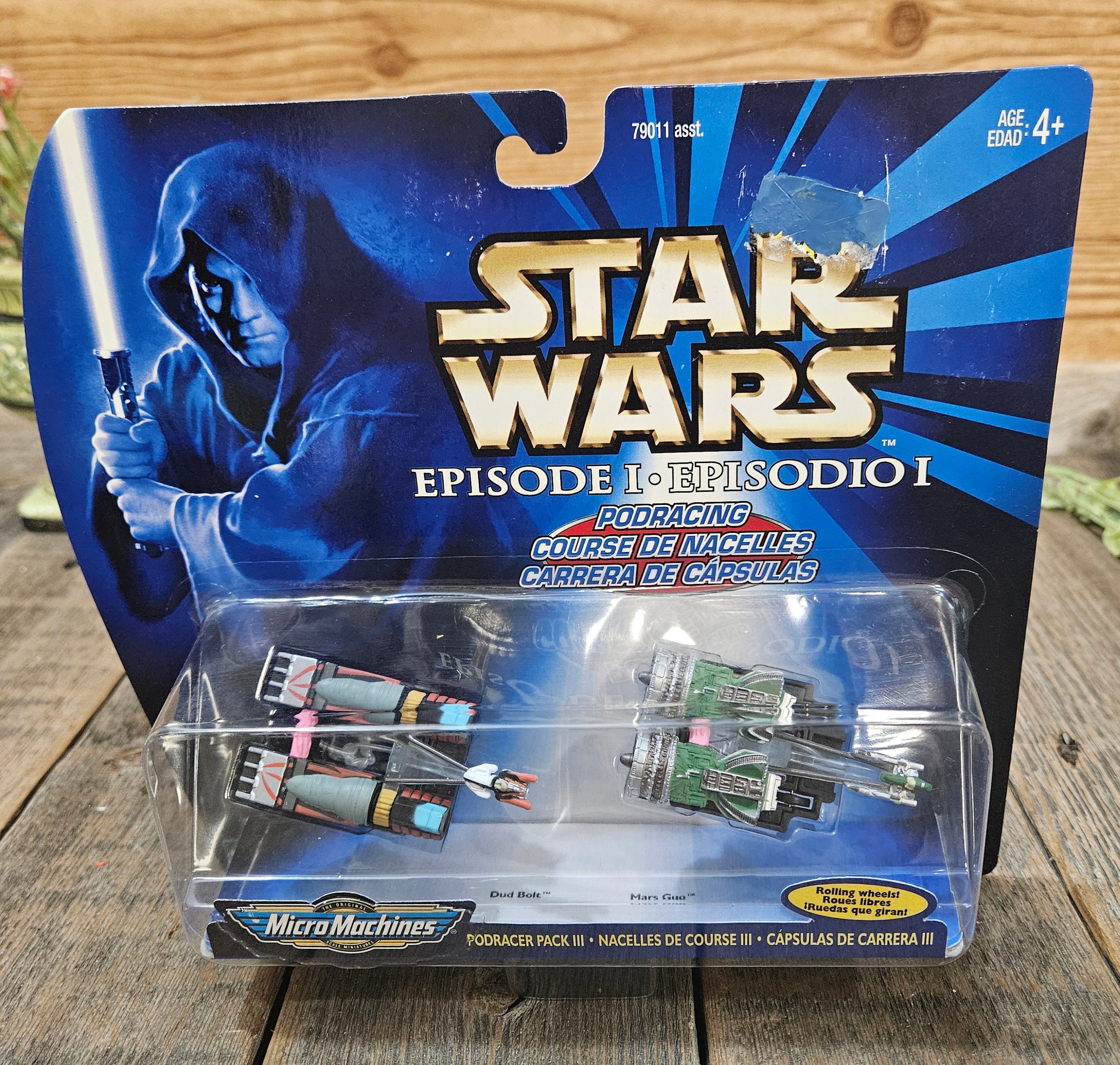 Paquete de carreras de vainas de Star Wars Episodio I vintage III Micro  Machines, nuevo en caja