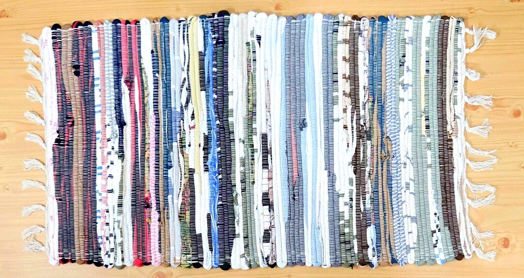 Handmade & Woven Multi-color Rag Rugs - Etsy