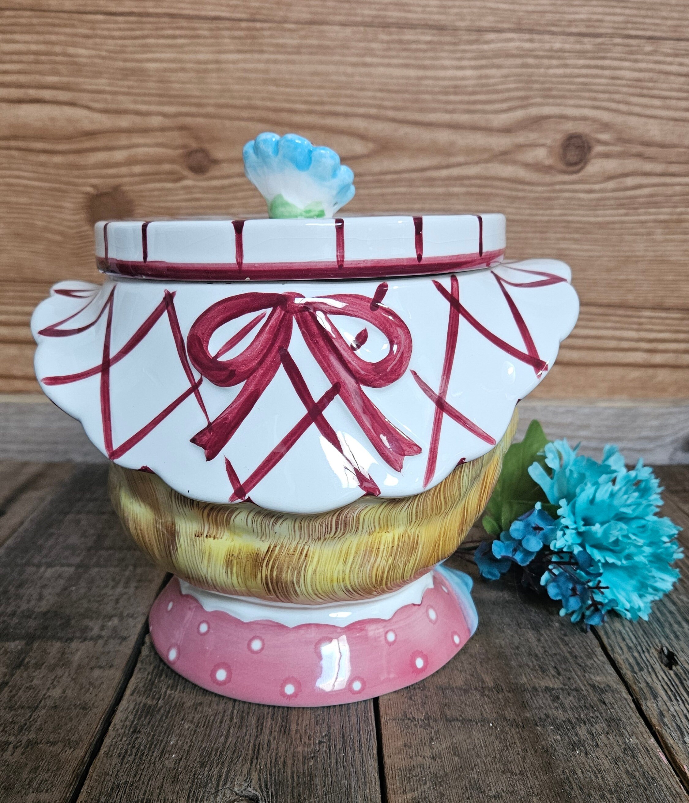 Vintage Lefton Miss Daisy / Dainty Cookie Jar 1950s EC Japan - Etsy