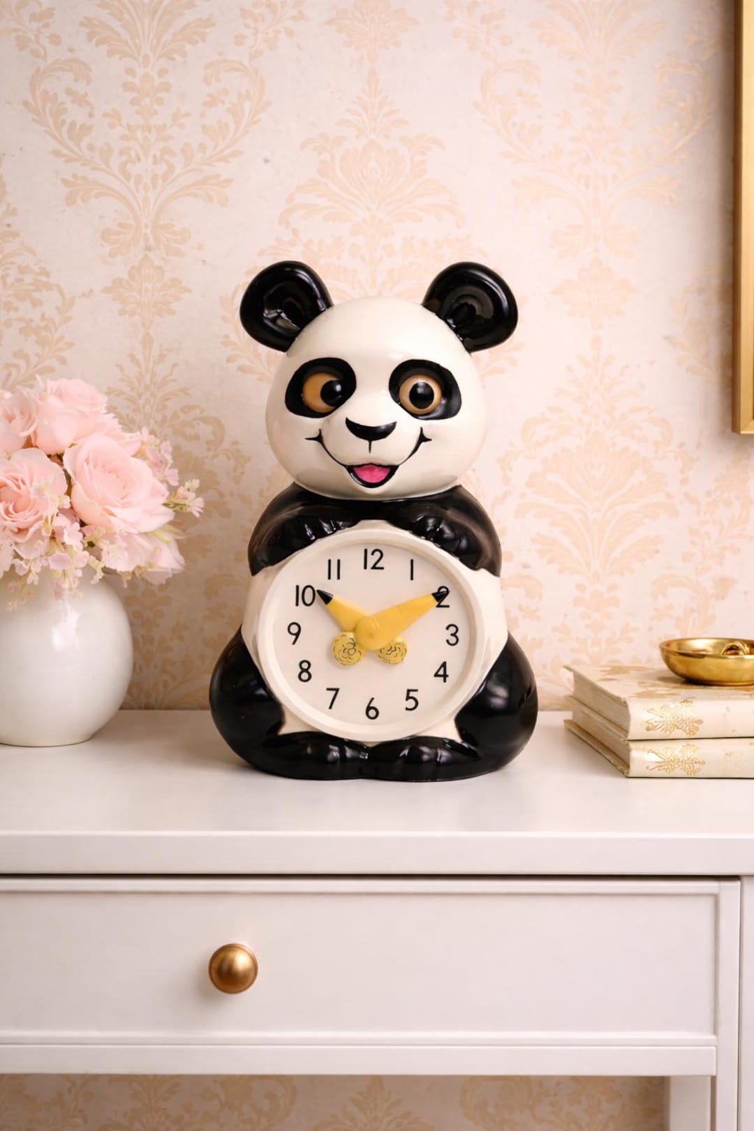 Hand Clock Panda Vintage MCM Panda Bear Clock With Moving Eyes Glow in the Dark - Etsy
