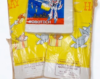 Vintage 1985 Robotech Napkins Tom & Jerry Table Cloths