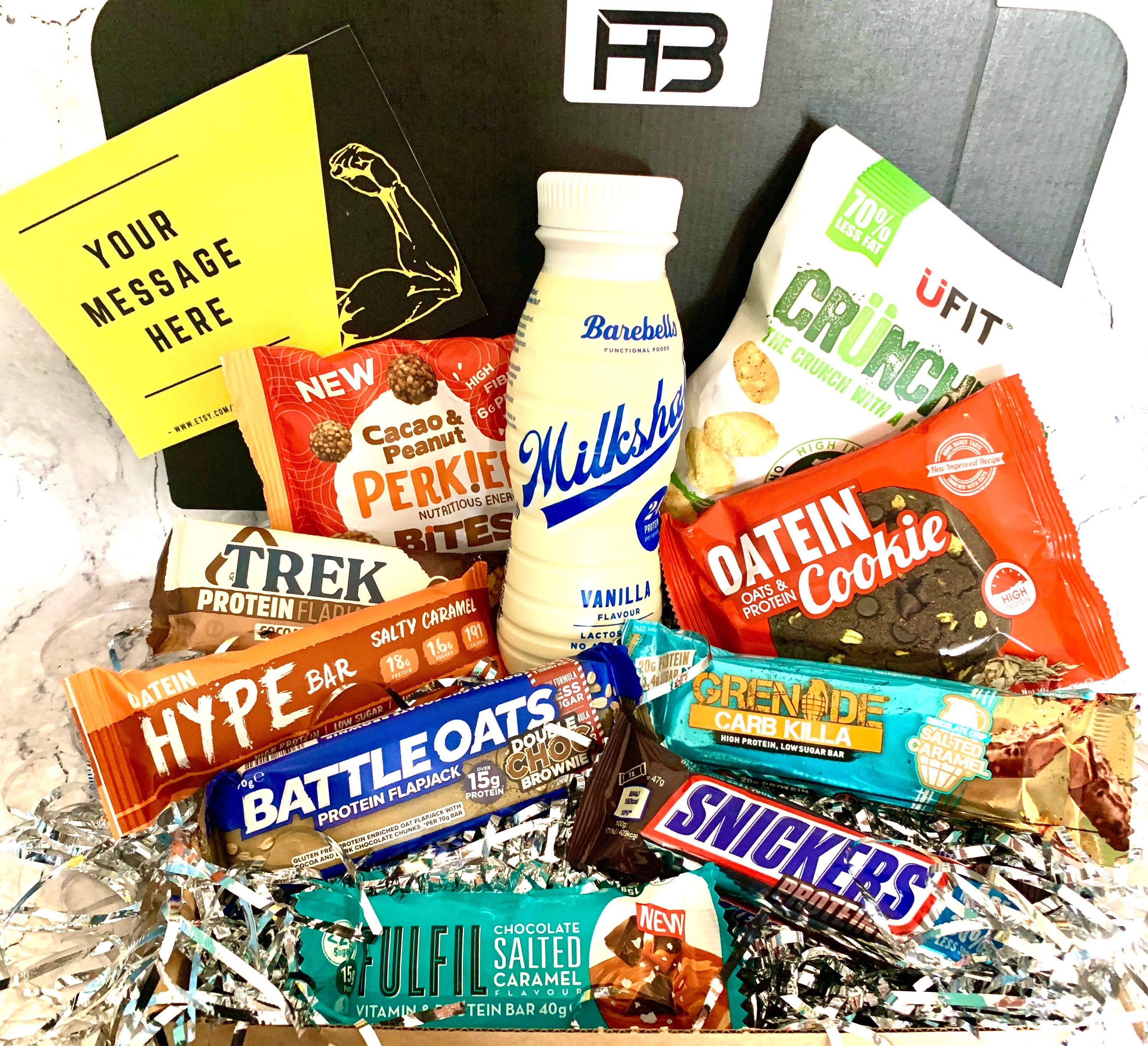 Mega Protein Treat Snack Box Birthday Gift Box Low Carb Etsy