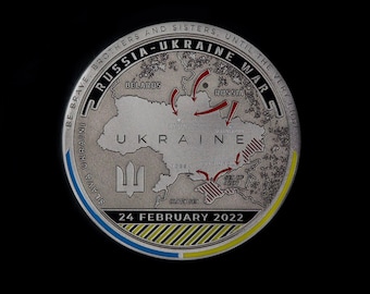 Handcrafted Military Tribute: Recycled Tank Piece from Ukraine War - Personalized Gift for Veterans and Armed Forces