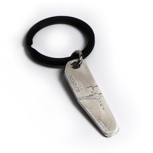 Shot Down Aircraft Keychain - Authentic SU25 Piece, Military Aircraft Trophy, Battlefield Souvenir Gift