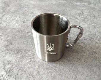 Custom Insulated Travel Mug with Carabiner: Perfect Gift for Coffee Lovers