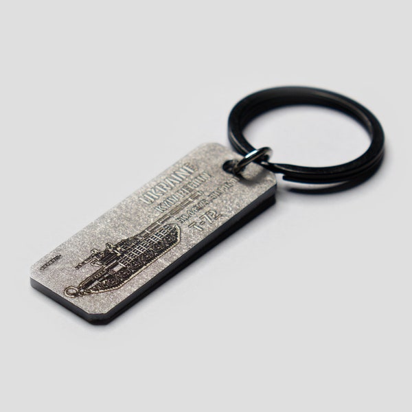 Unique Ukraine War Keychain: Handmade Souvenir from Russian Tank (Kontakt-5), War Memorabilia. Perfect Anniversary & Birthday Gift for Men