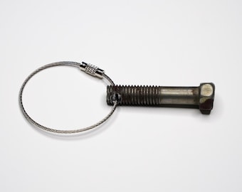 Custom Heavy Duty Keyring - Authentic Ukrainian Tank Bolt Souvenir