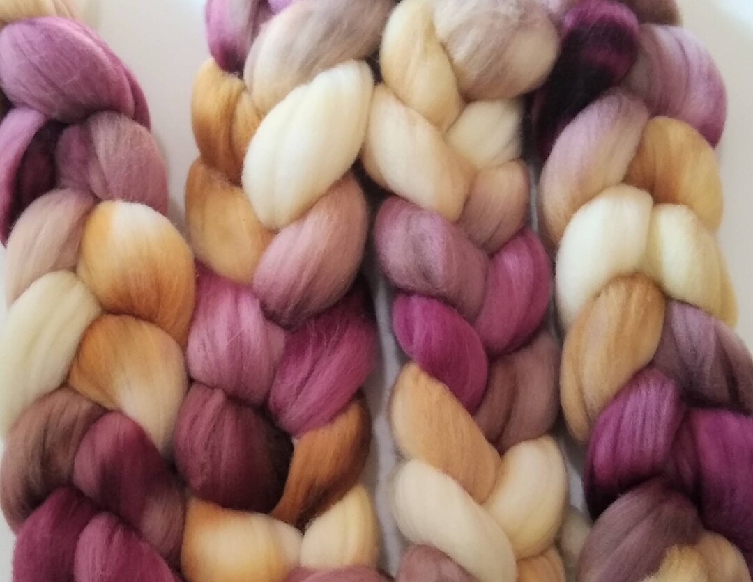 VELVETEEN RABBIT 4oz braid of 100% Superfine Merino Wool hand-dyed ...