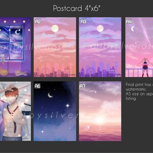 Tirages d’art de carte postale 4X6 »