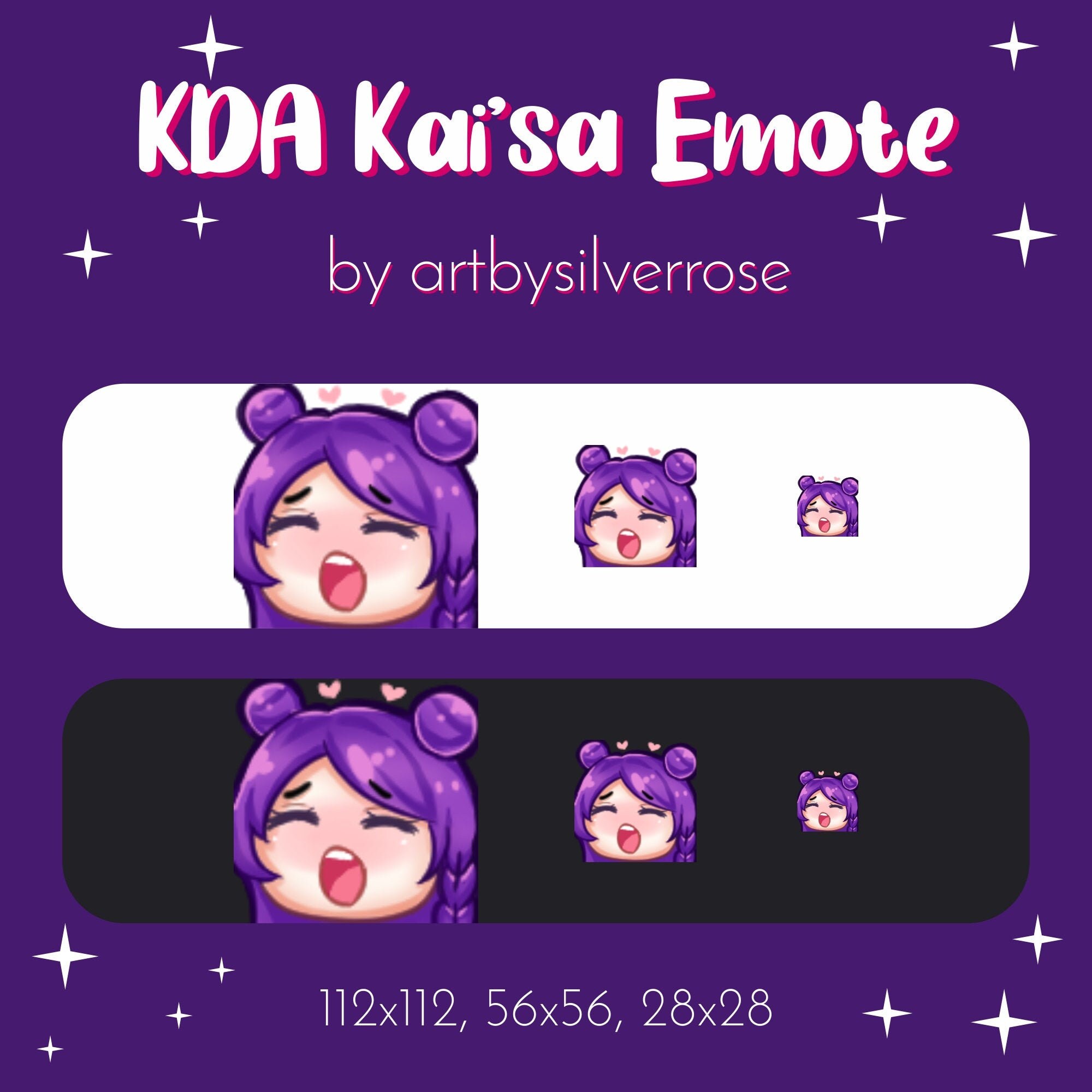 Kda Kai Sa Kreygasm Premade Twitch Discord Emote Etsy