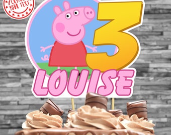Peppa Pig Birthday Etsy Peppa Pig Birthday Etsy