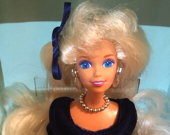 Winter Velvet Barbie Etsy