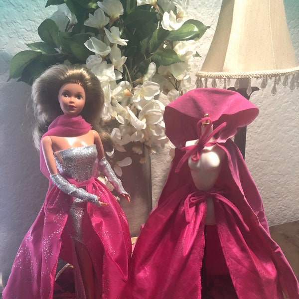 Poupée Barbie Superstar Vintage - Robe Du Soir Avec Cape - Premier Modèle Formal - Occasion