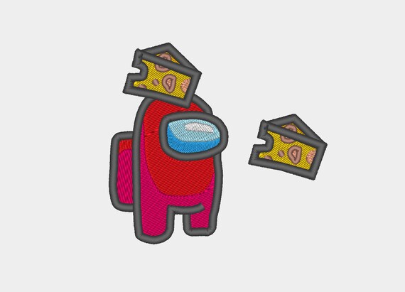 Cheese Hat Among Us Crewmate Characters Machine Embroidery Etsy