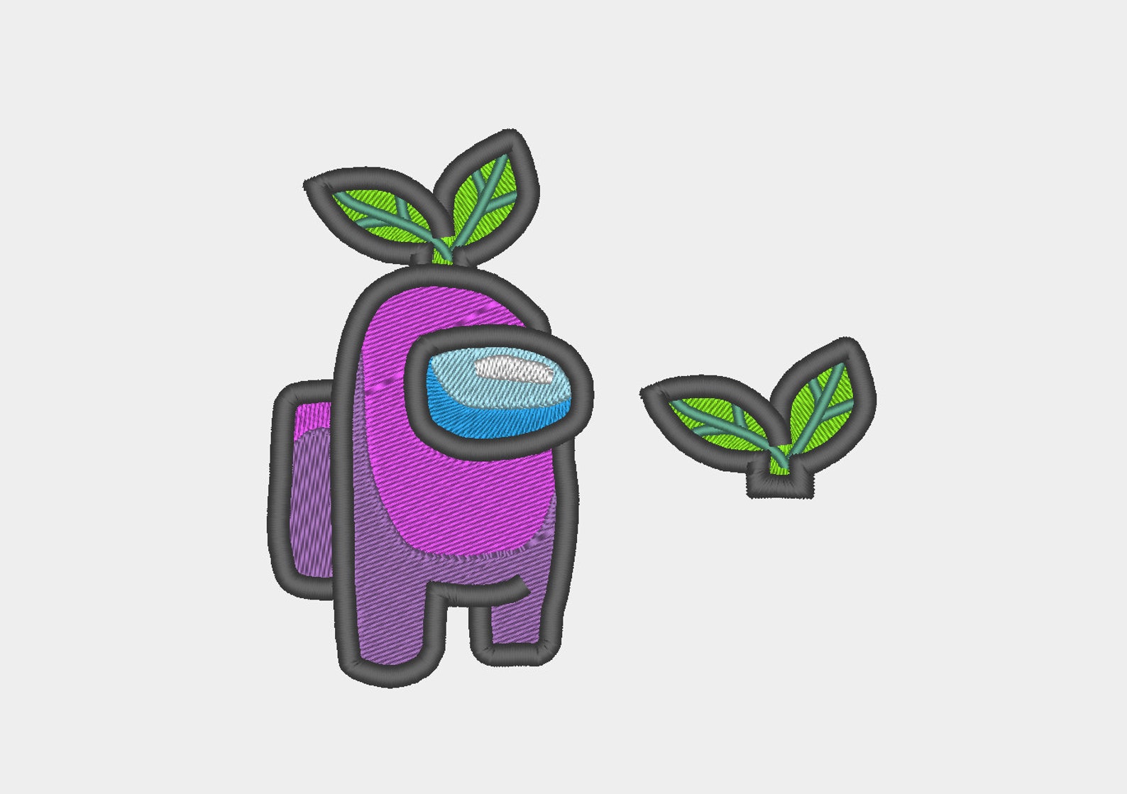 Plant Leaf Hat Among Us Crewmate Characters Machine Etsy