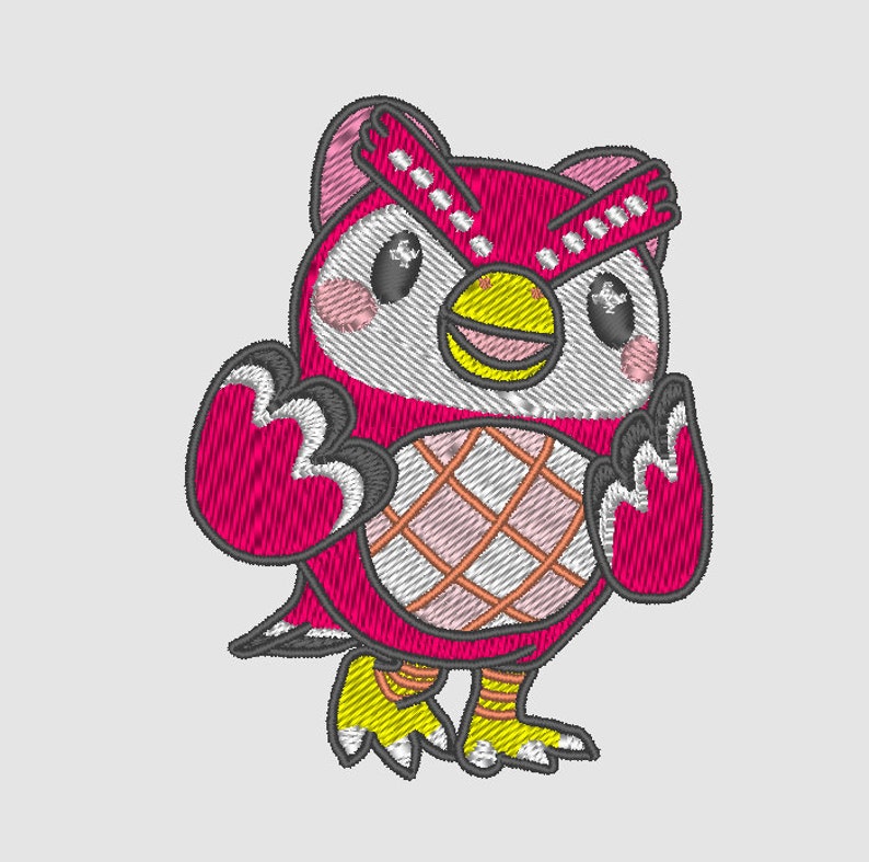 Celeste animal crossing machine embroidery digital file  etsy